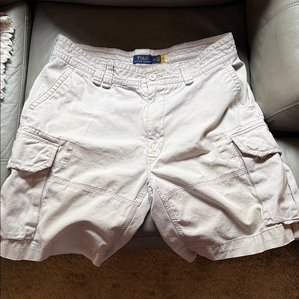 Polo by Ralph Lauren Men's Light Tan Cargo Shorts